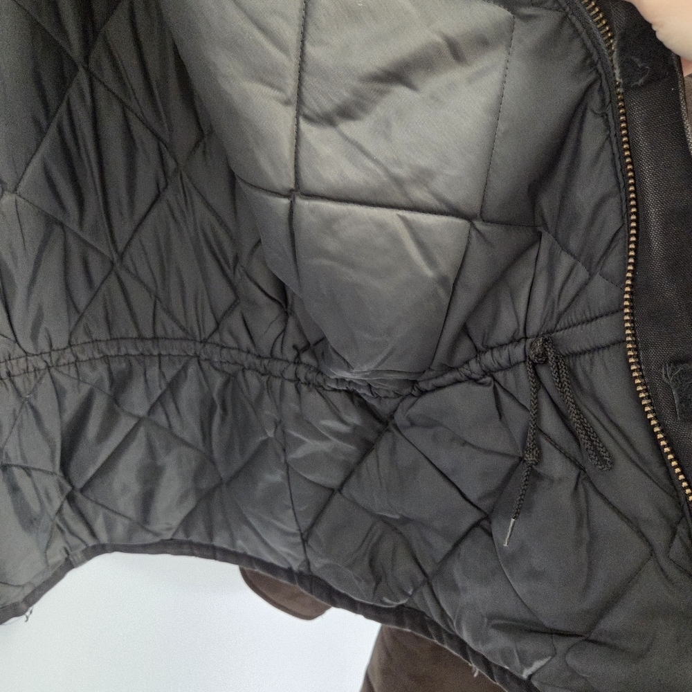 Vintage Carhartt Men's Black Thrashed Distressed Field Chore Jacket Coat L/XL - Picture 3 of 11
